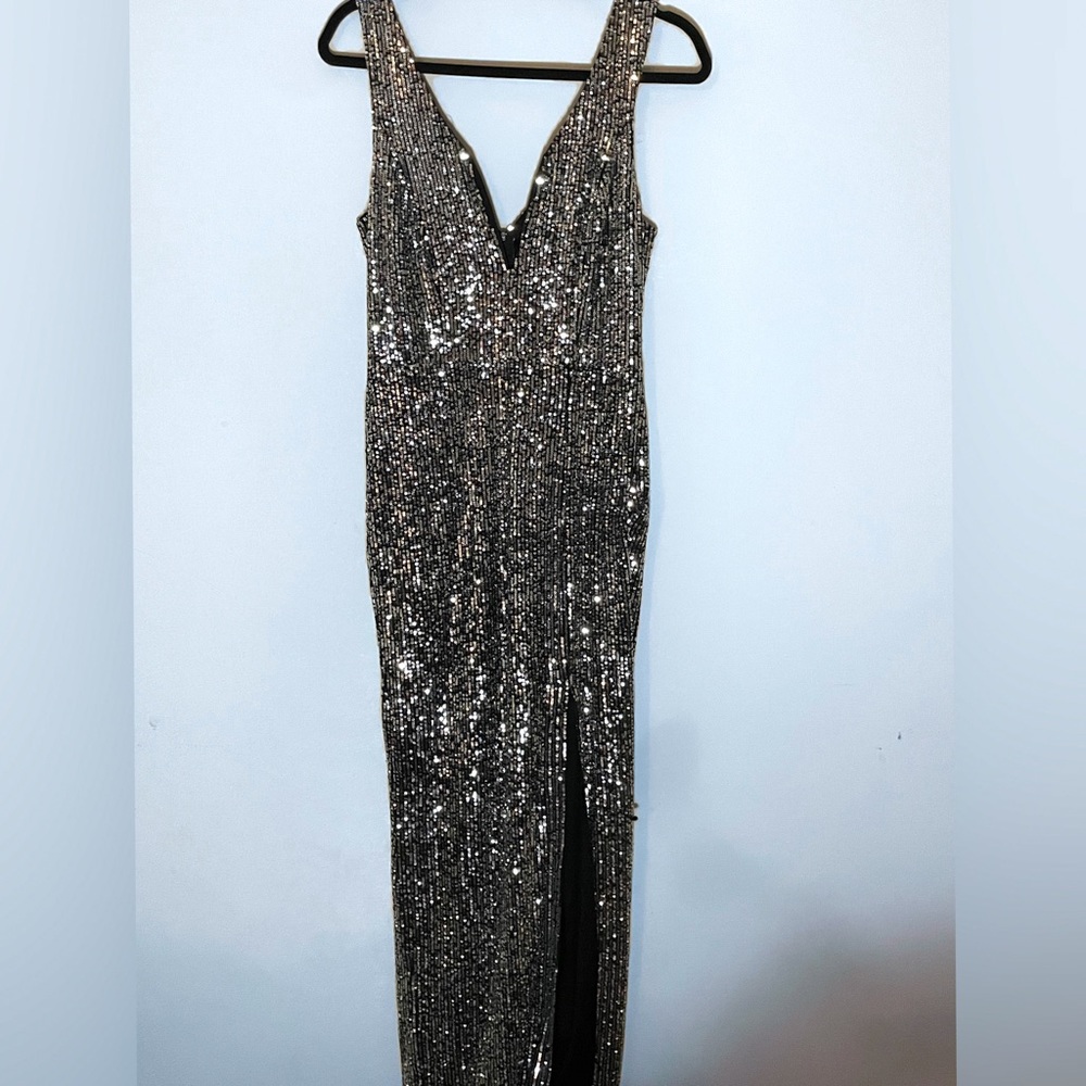Bailey Blue Silver Sequin Dress